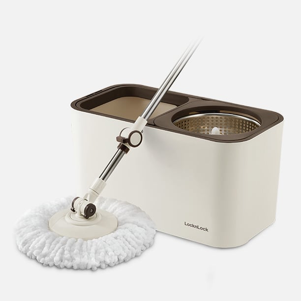 Bộ Cây Lau Nhà Dual Bucket Spin Mop 450x235x240mm - ETM478